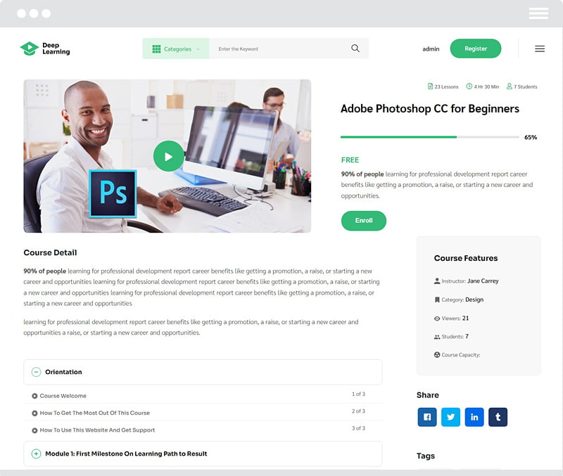 WordPress Learning & Education Theme 5